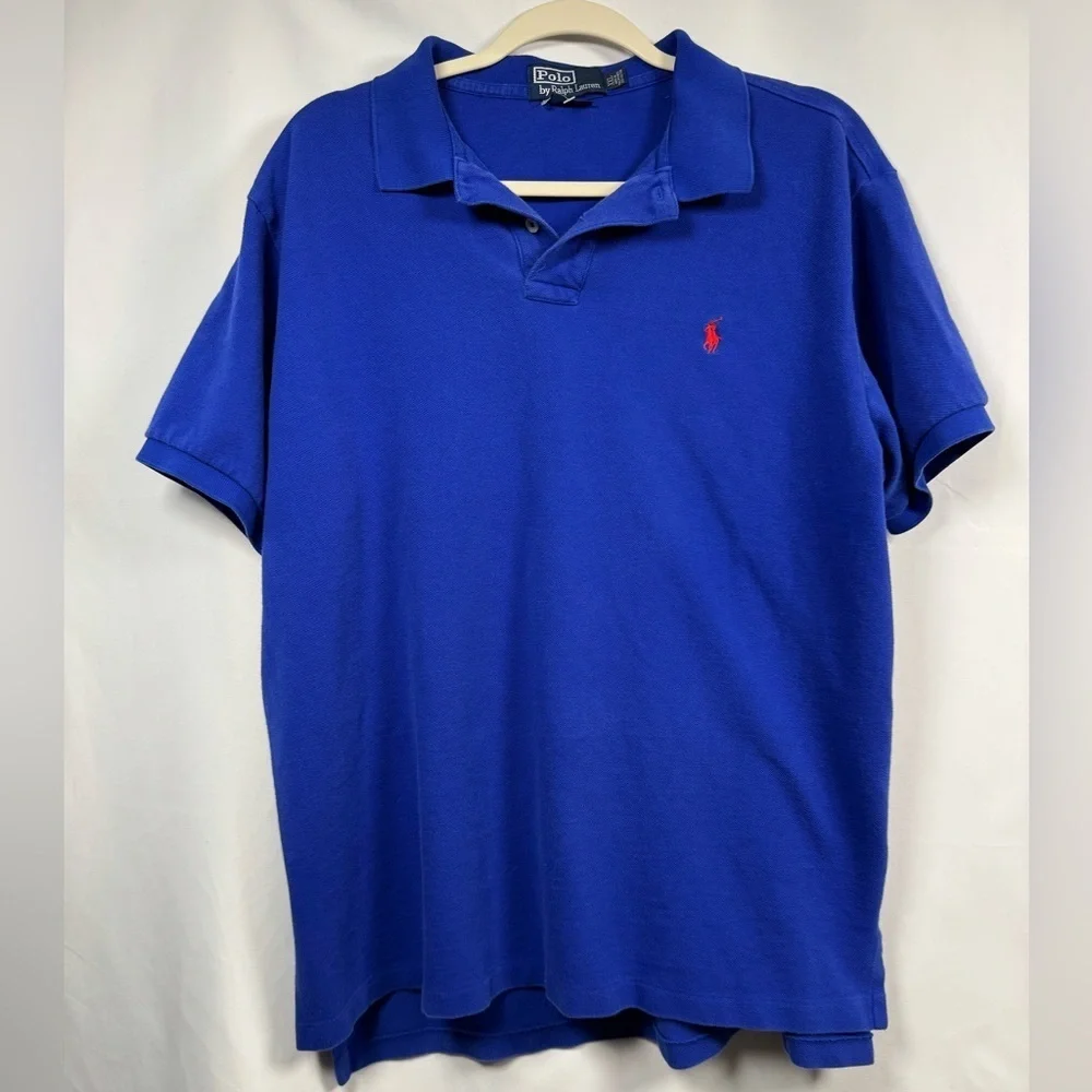 Polo by Ralph Lauren Men's Royal Blue Polo Shirt XXL